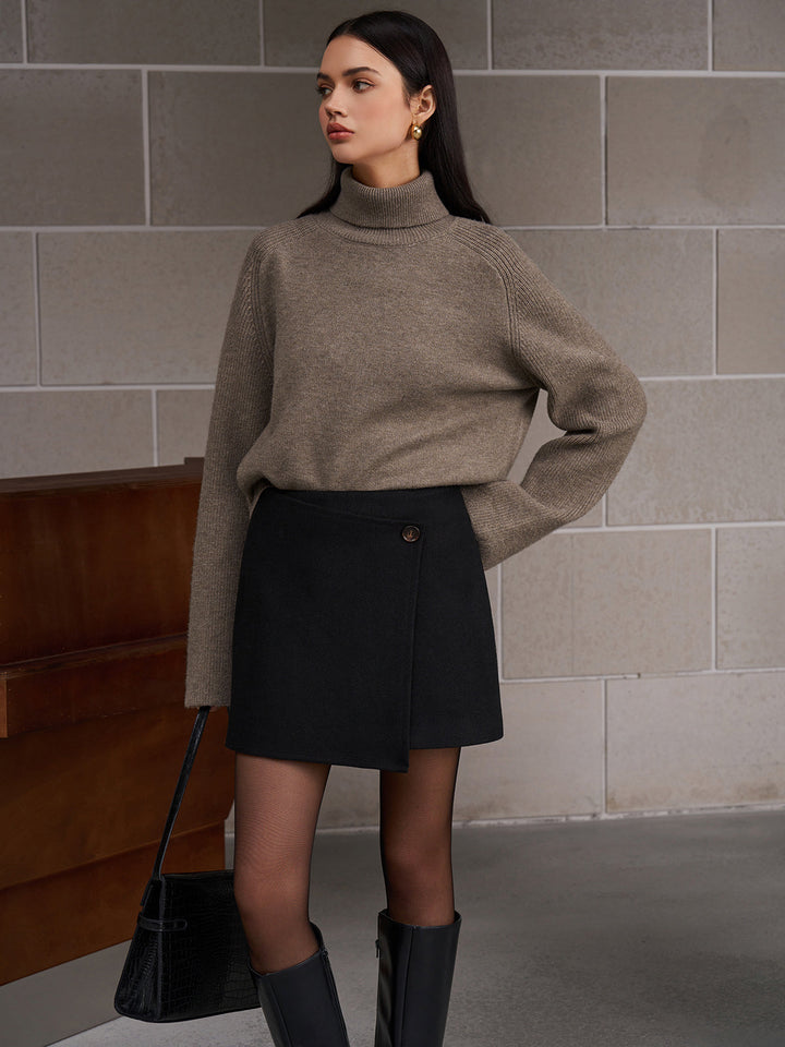 Ribbed Turtleneck Short Sweater  Liora Lane Boutique Sweaters