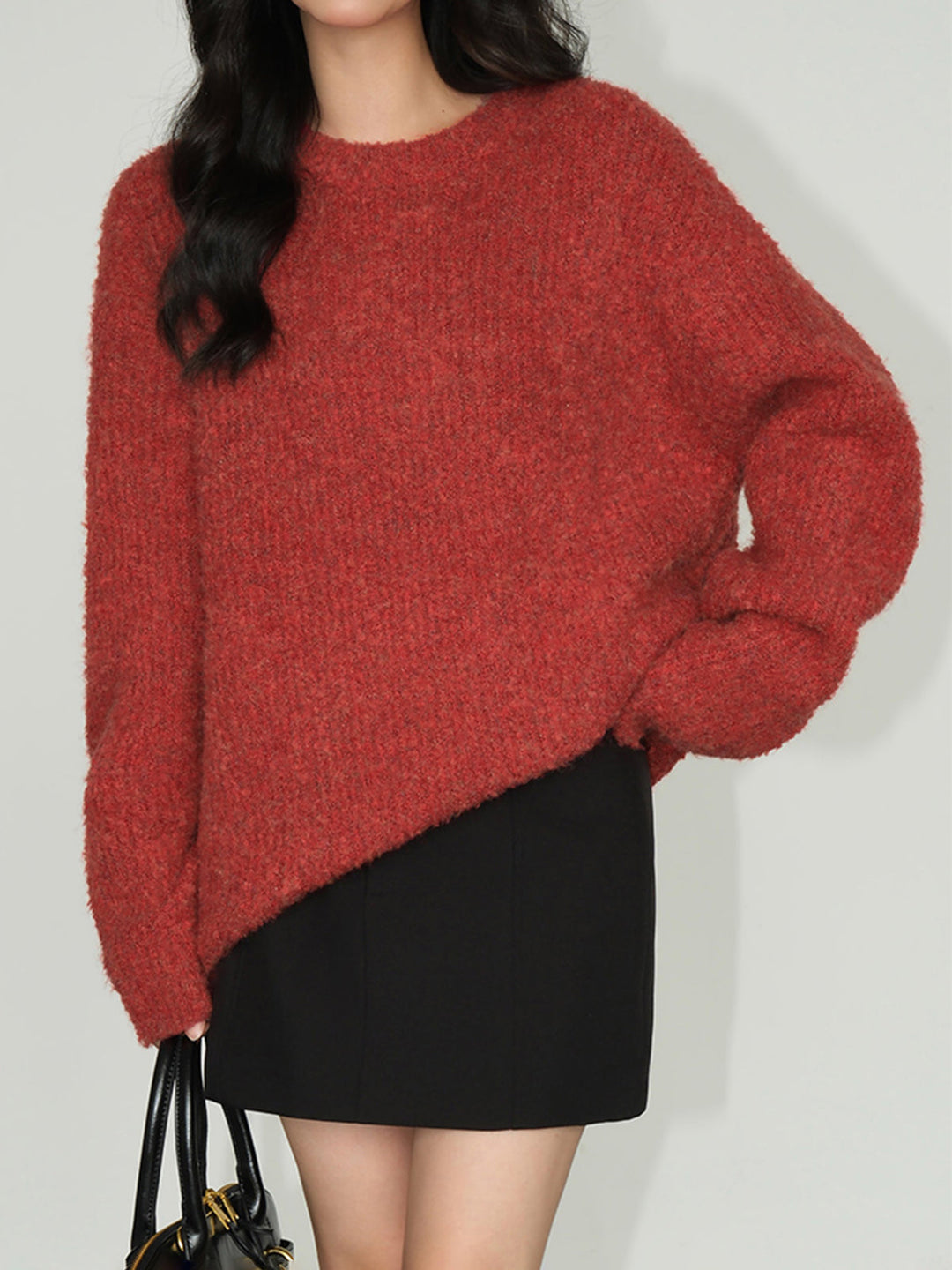 Wool-Blend Elegant Ribbed Sweater  Liora Lane Boutique Sweaters