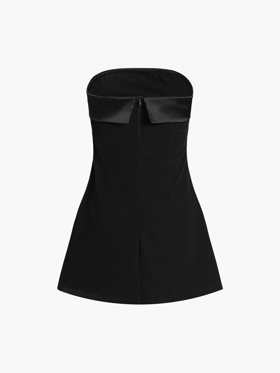 Satin Velvet Strapless Short Dress  Liora Lane Boutique Dresses