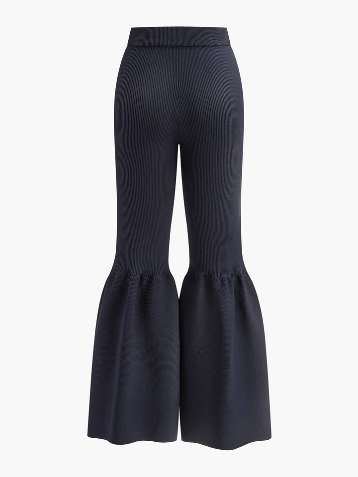 Mid-Waist Ruffle Sweater Pants  Liora Lane Boutique Sweater Pants
