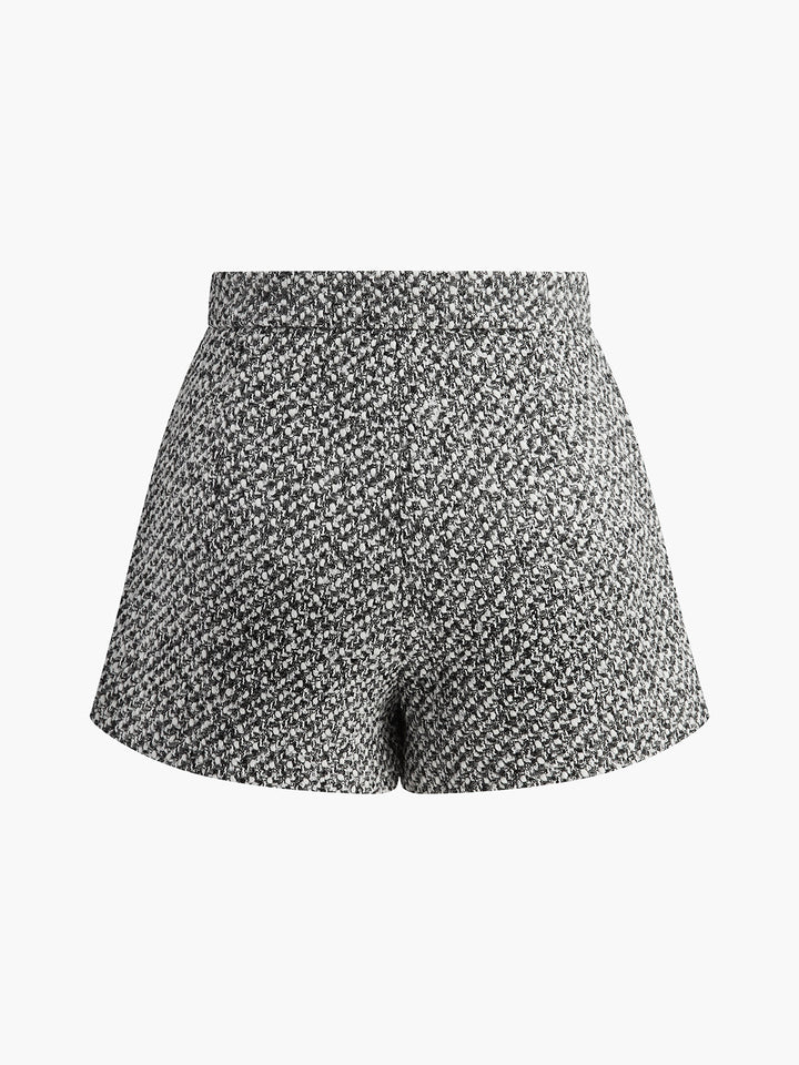 Wool-Blend Tweed Pockets Shorts  Liora Lane Boutique Shorts