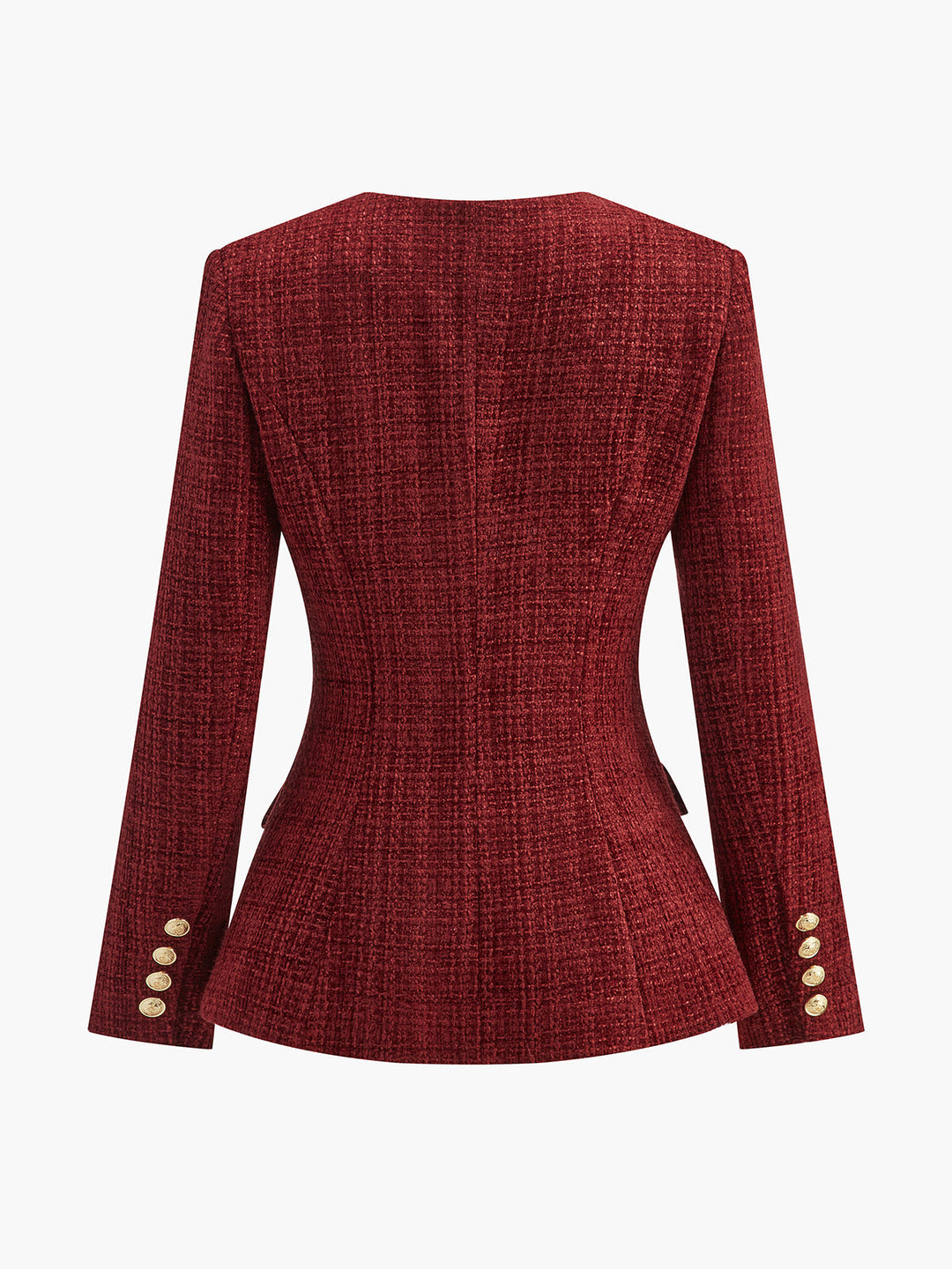 Button Down Slit Tweed Blazer  Liora Lane Boutique Blazers