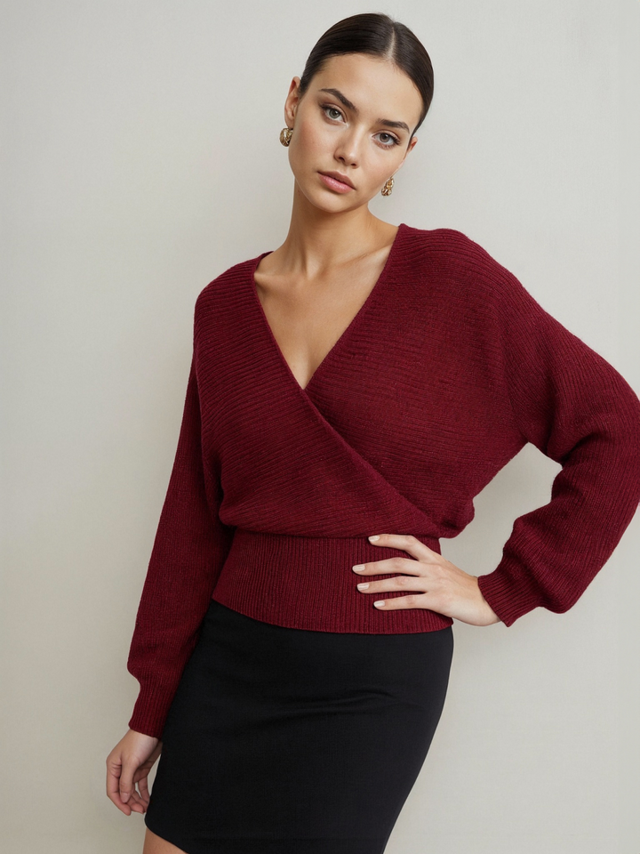 Criss Cross Cinched Sweater  Liora Lane Boutique Sweaters