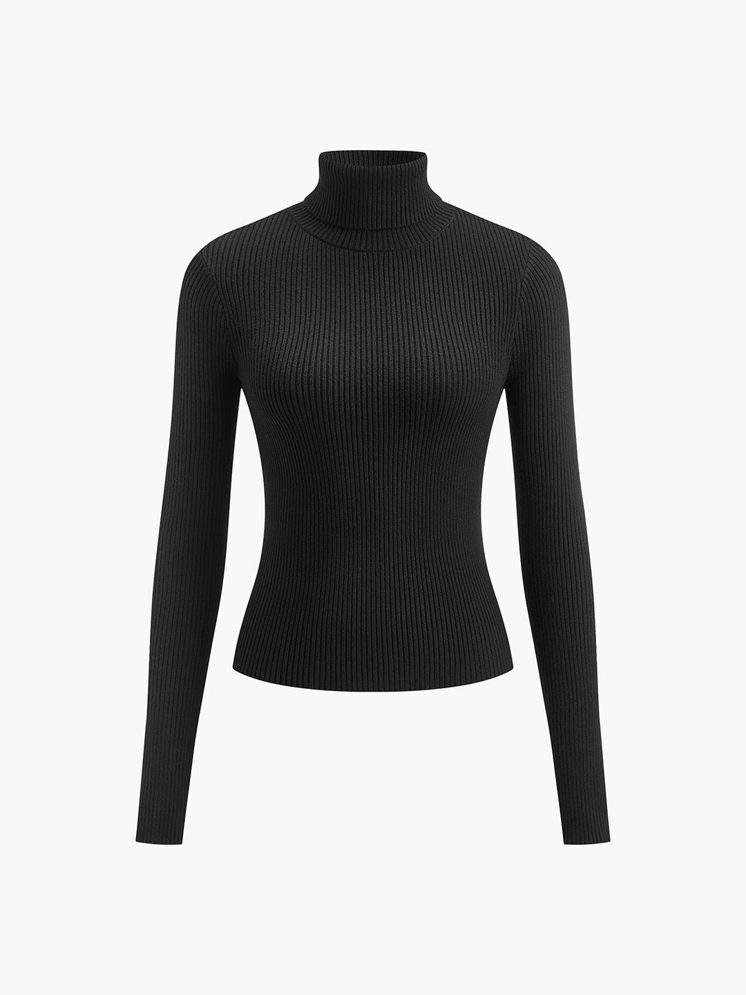 Minimalist Turtleneck Slim Knit Top  Liora Lane Boutique Knit Tops