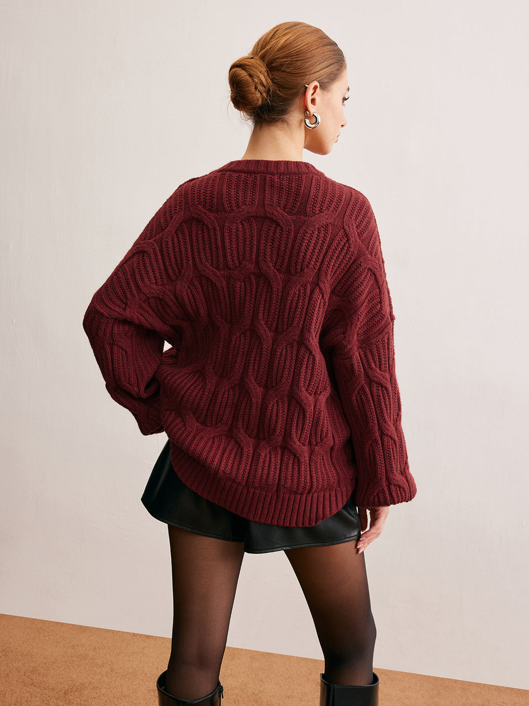 Plain Draped Pullover Sweater  Liora Lane Boutique Sweaters