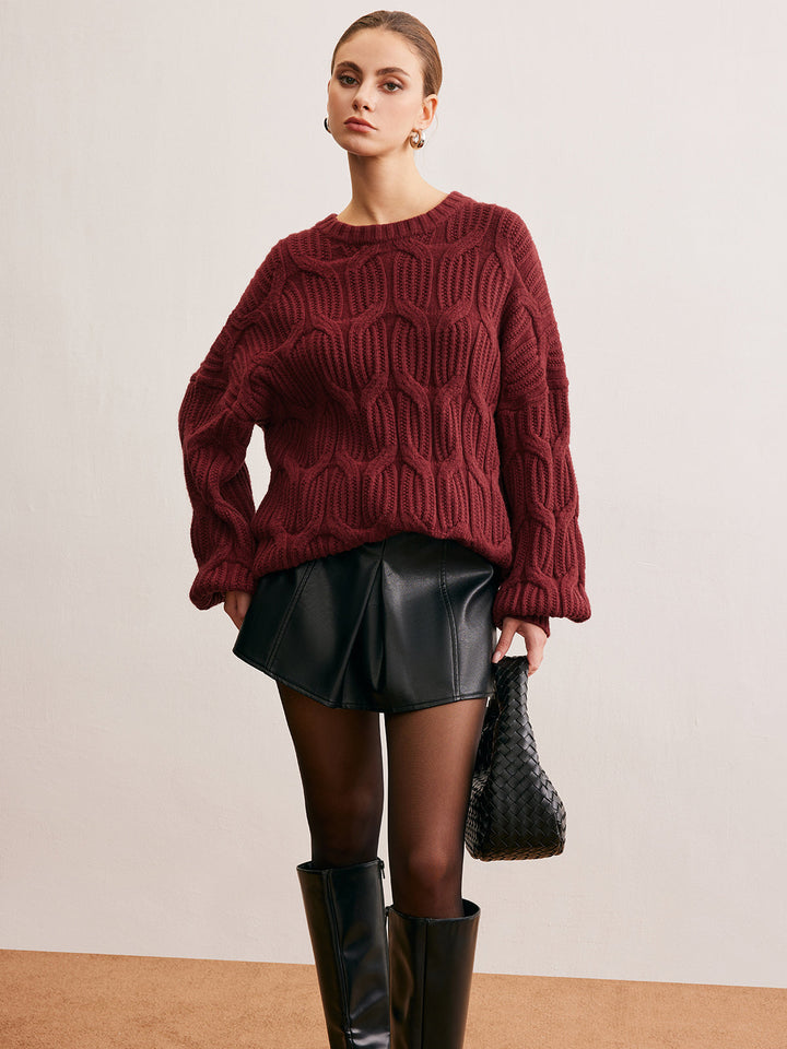 Plain Draped Pullover Sweater  Liora Lane Boutique Sweaters