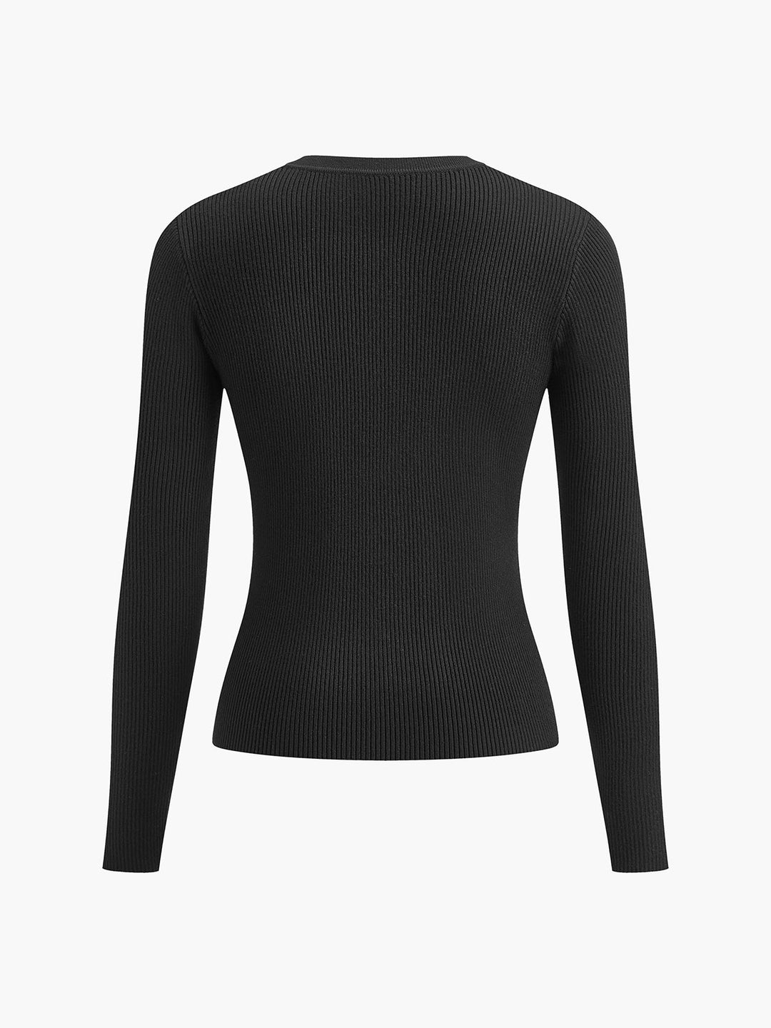 Button Down Skinny Knit Top  Liora Lane Boutique Knit Tops