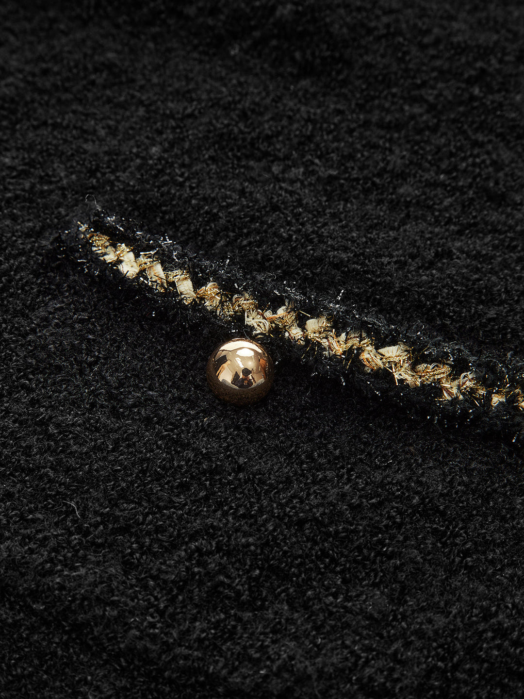 Elegant Contrast Binding Keyhole Neckline Polo Sweater  Liora Lane Boutique Sweaters