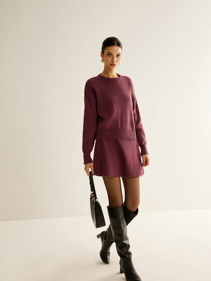 Minimalist Plain Soft Sweater Co-ords  Liora Lane Boutique Sweater Co-ords