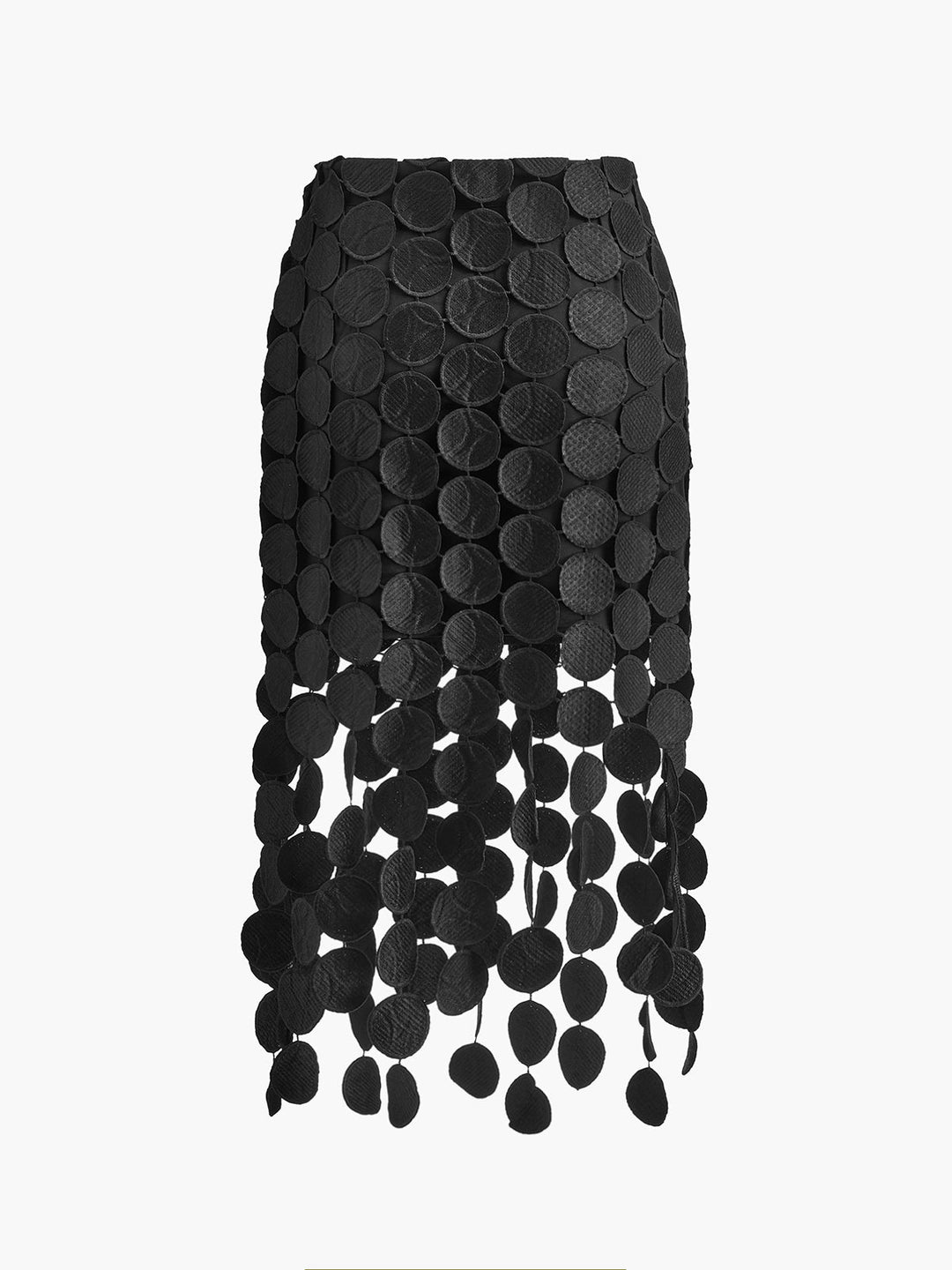Laser Cut Multi Circle Double Layered Skirt  Liora Lane Boutique Skirts
