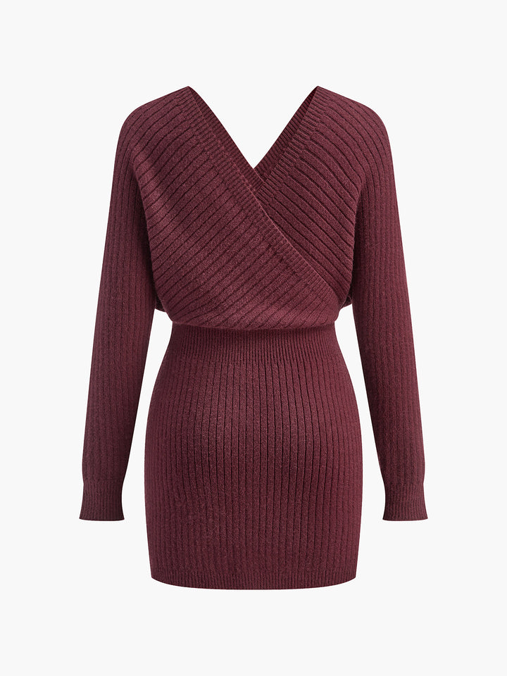 Criss Cross Cinched Sweater Dress  Liora Lane Boutique Sweater Dresses