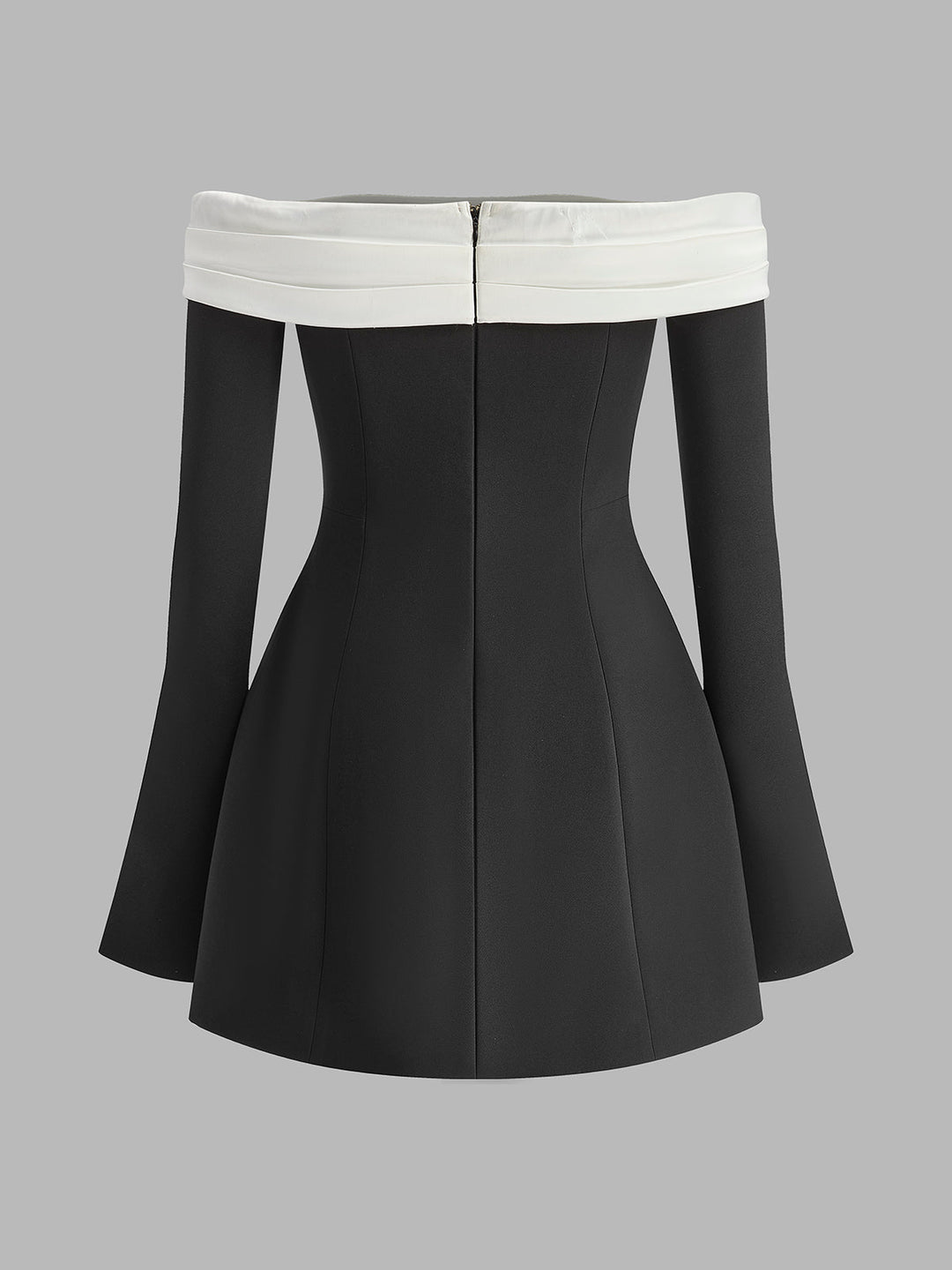 Color Block Off-Shoulder Bell Sleeve Dress  Liora Lane Boutique Dresses
