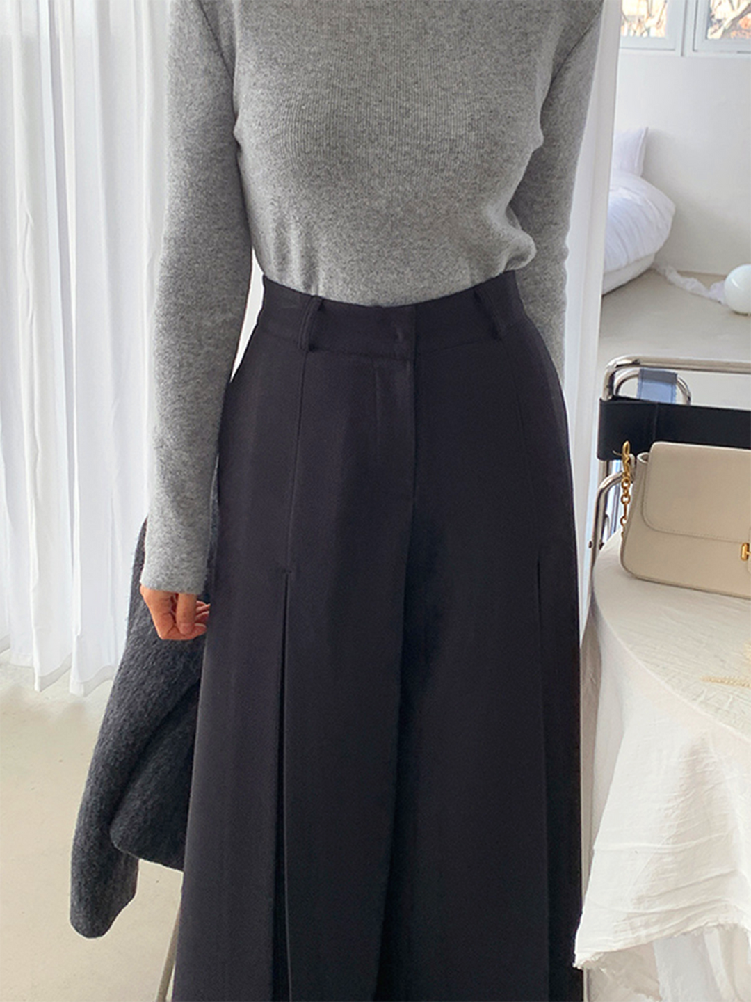 High-Waist Pleated Wide-Leg Pants  Liora Lane Boutique Pants
