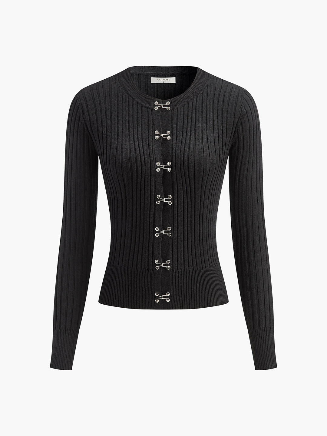 Hook Front Skinny Knit Top  Liora Lane Boutique Knit Tops