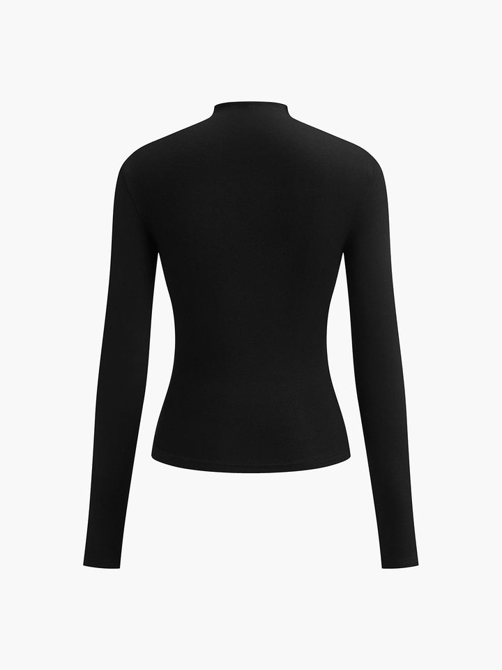 Ruching Long Sleeve Shirt  Liora Lane Boutique T-Shirts