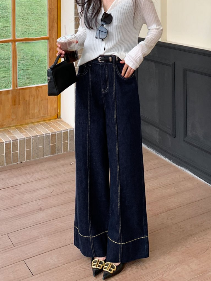 Wide Leg Denim Jeans  Liora Lane Boutique Jeans