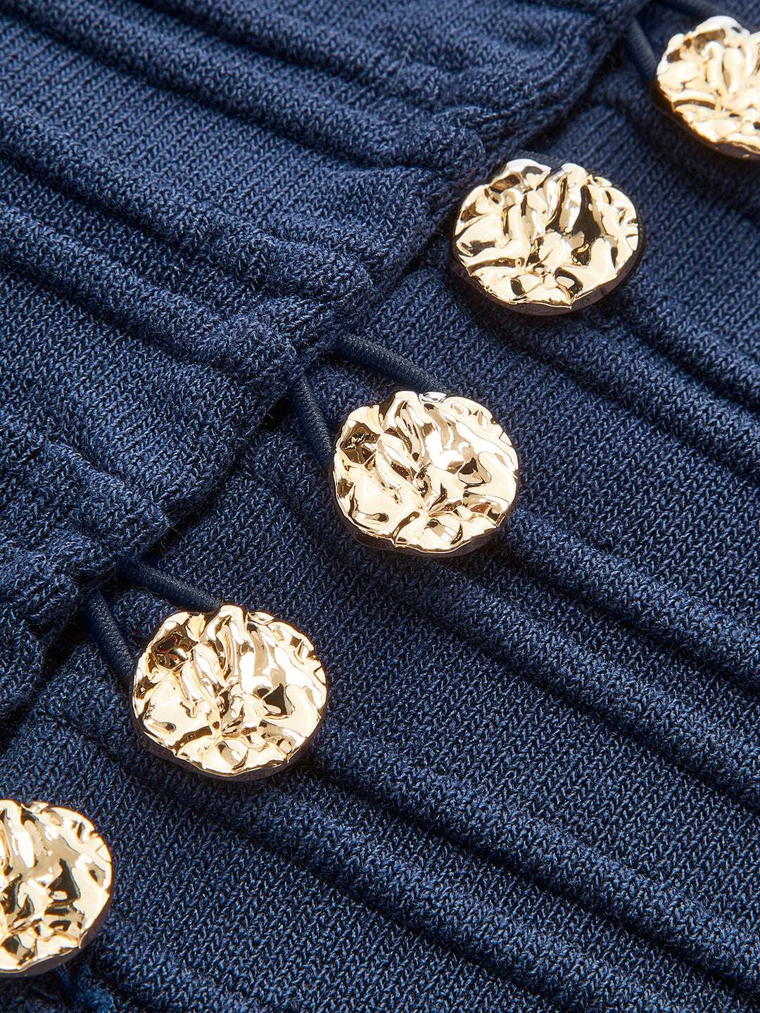 Pebble Pleated Button Knit Top  Liora Lane Boutique Knit Tops