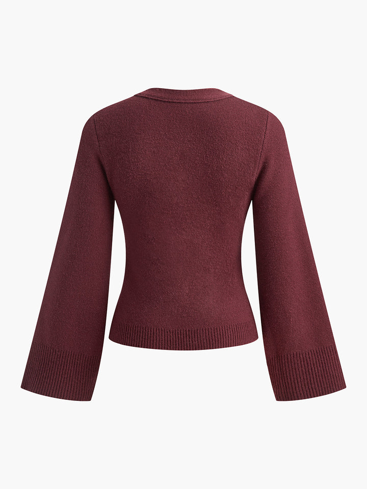 V-Neck Split Button Cardigan  Liora Lane Boutique Cardigans