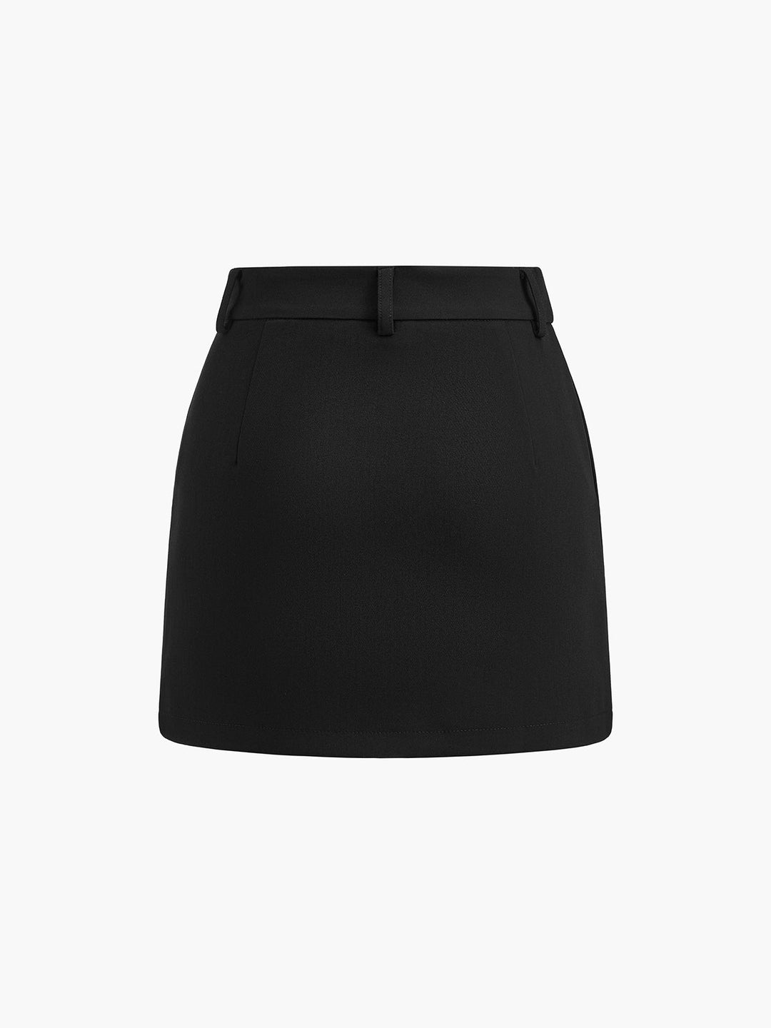 Solid A-Line Short Skirt  Liora Lane Boutique Skirts