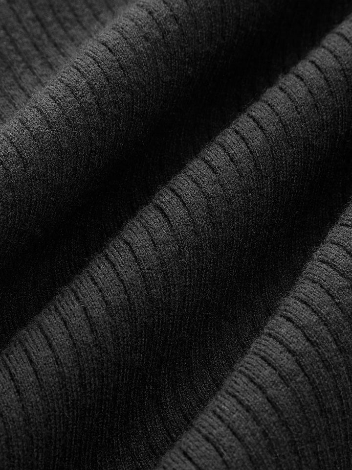 Ribbed Contrast Cuff Sweater  Liora Lane Boutique Knit Tops