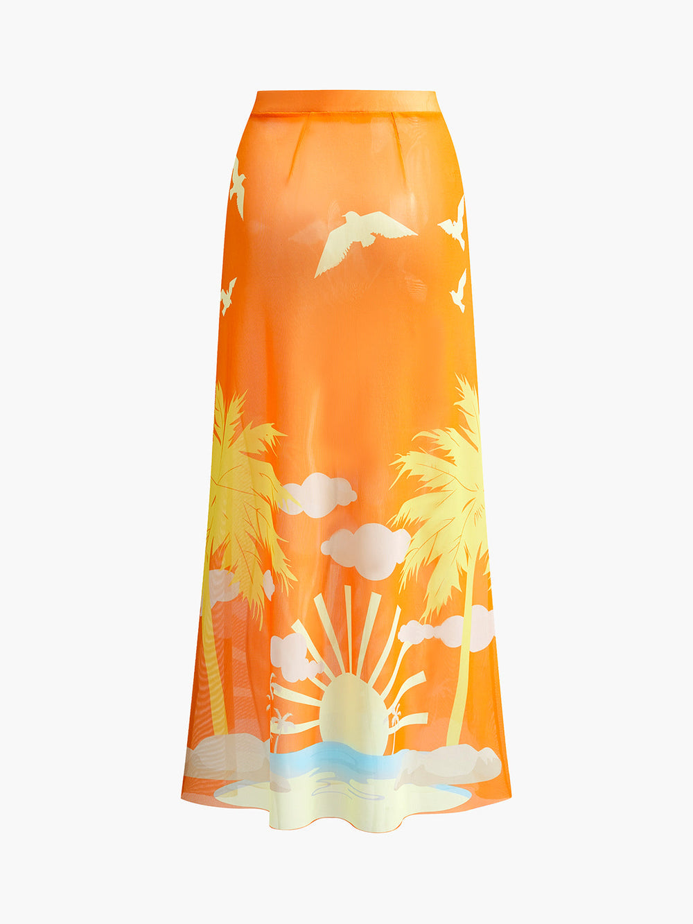 Tropical Print Cover-Up Skirt  Liora Lane Boutique Kimonos & Cover Ups