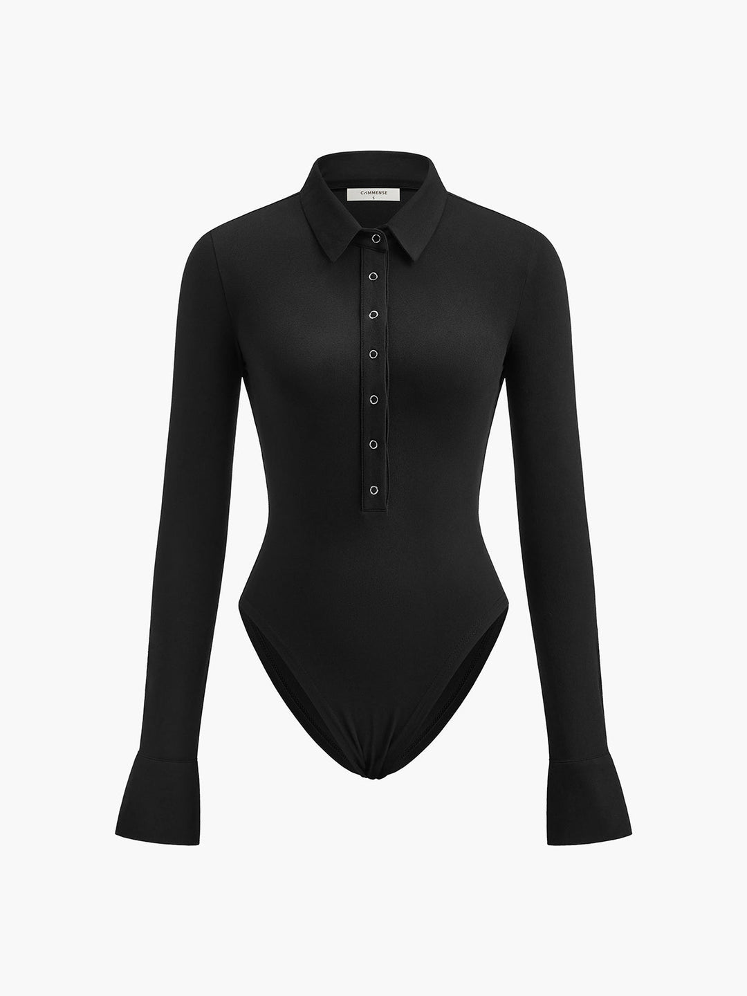 Button Down Collared Bodysuit  Liora Lane Boutique Bodysuits