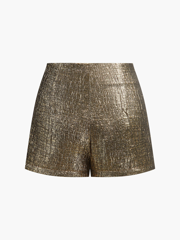 Mid-Waist Purl Shorts  Liora Lane Boutique Shorts