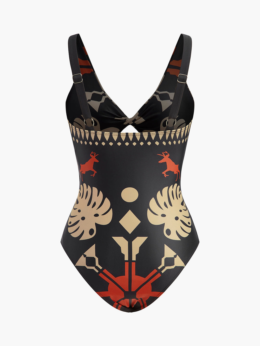 Printed Cutout One-Piece Swimsuit  Liora Lane Boutique One-Pieces