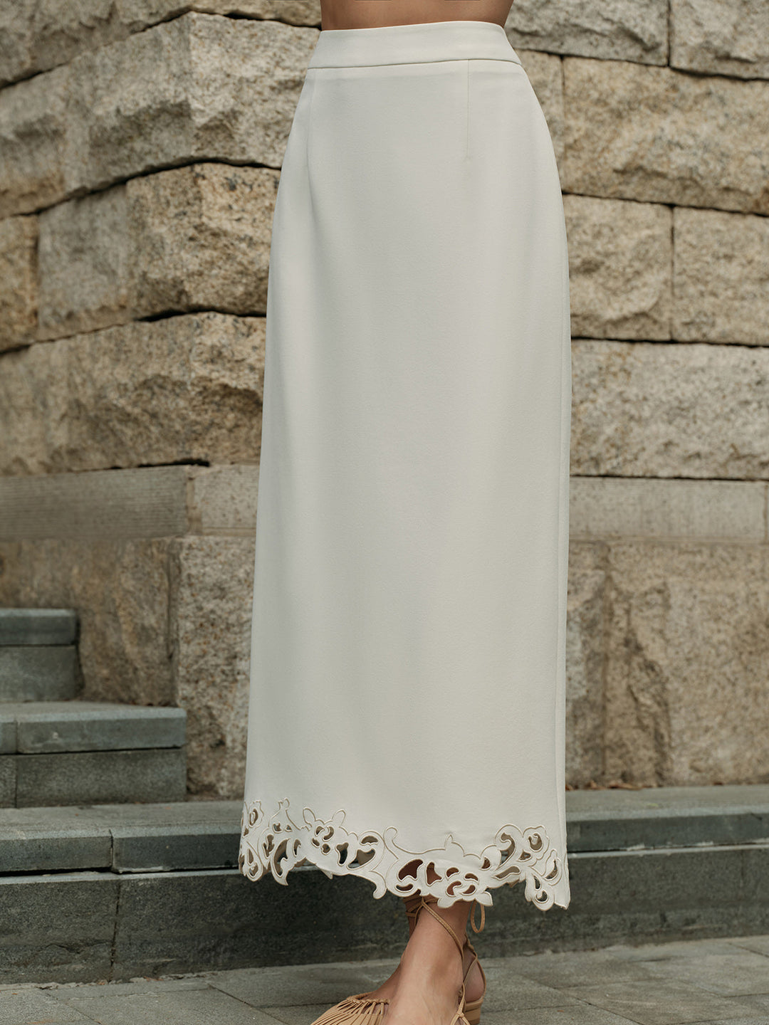 3D Embroidered A-Line Skirt  Liora Lane Boutique Skirts