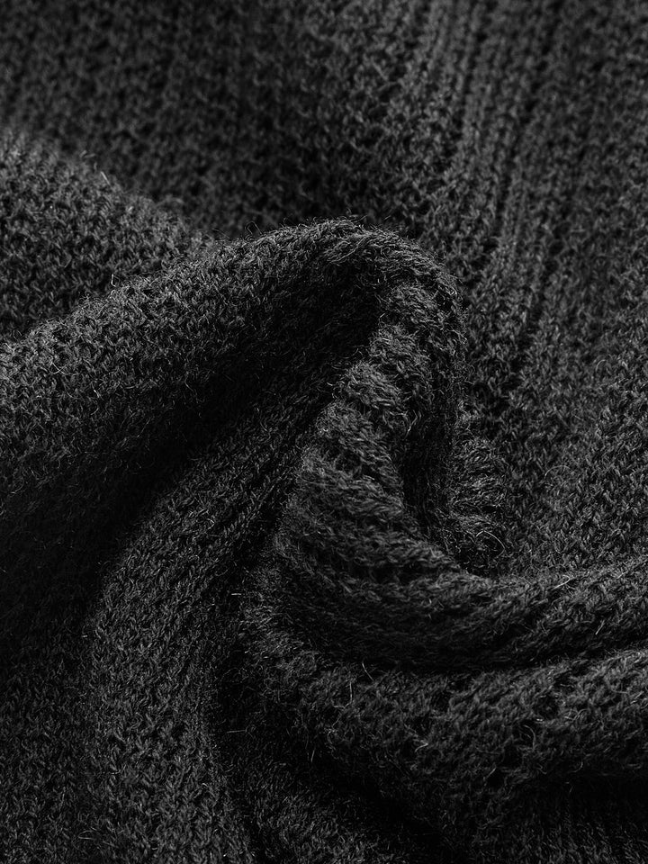 Lace-Up Front Sheer Long Sleeve Sweater  Liora Lane Boutique Sweaters