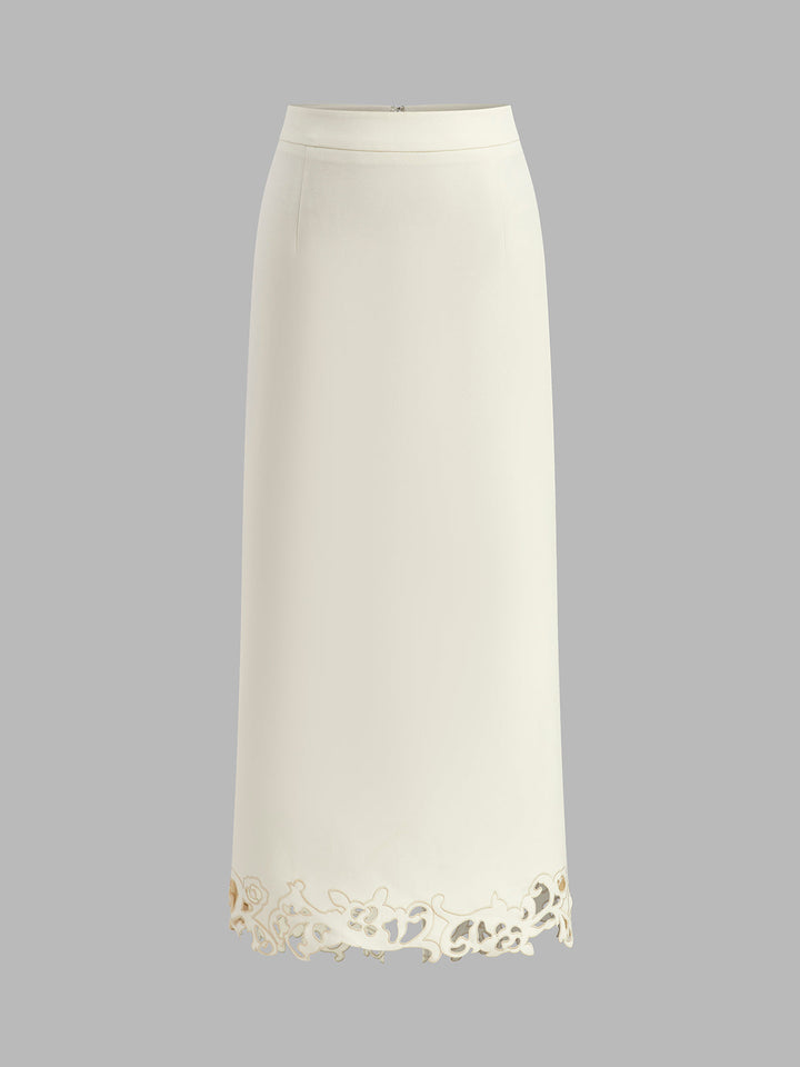 3D Embroidered A-Line Skirt  Liora Lane Boutique Skirts