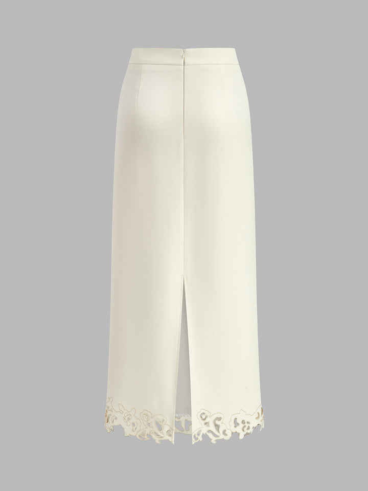 3D Embroidered A-Line Skirt  Liora Lane Boutique Skirts