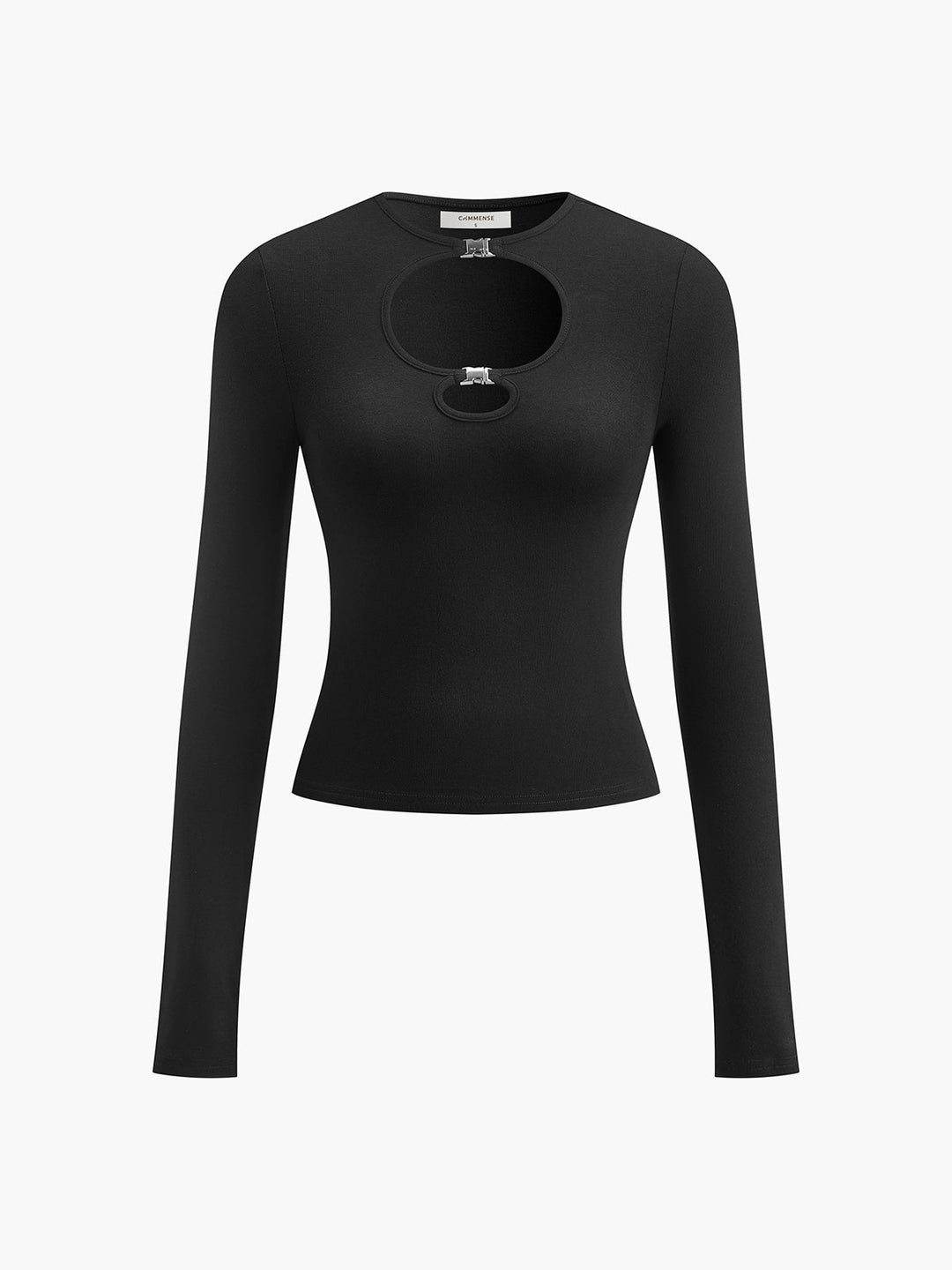 Double Keyholes Long Sleeve Top  Liora Lane Boutique T-Shirts