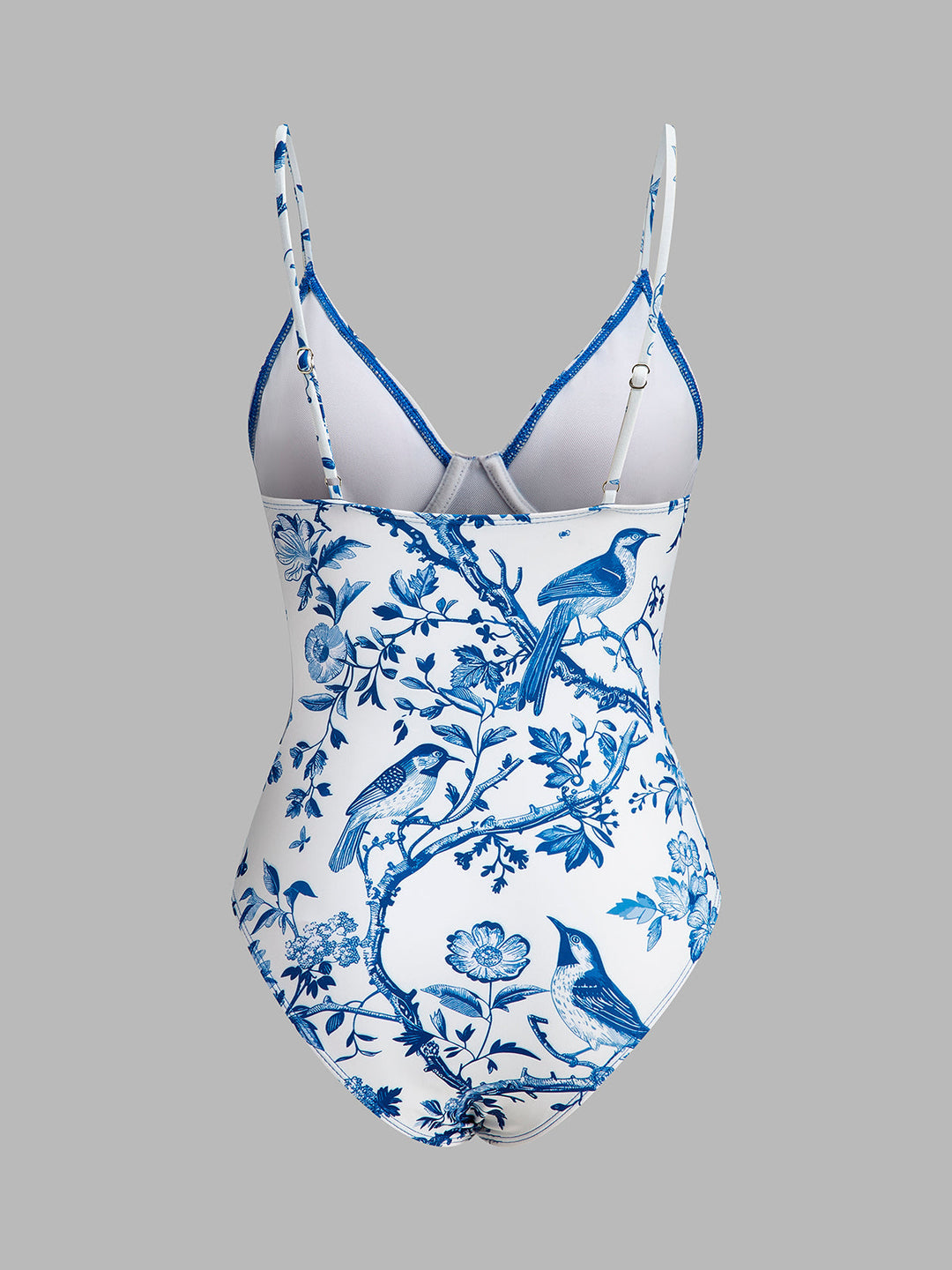 Bird Print V-Neck One-Piece Swimsuit  Liora Lane Boutique Bikini Sets