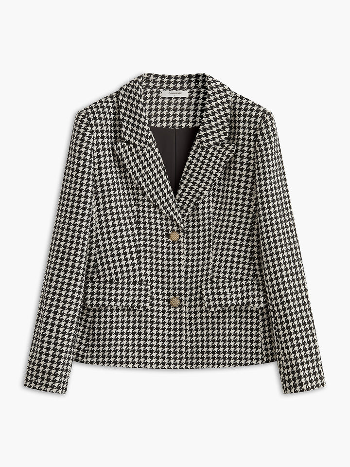 Retro Lapel Button Blazer  Liora Lane Boutique Blazers Black / XL 161.00