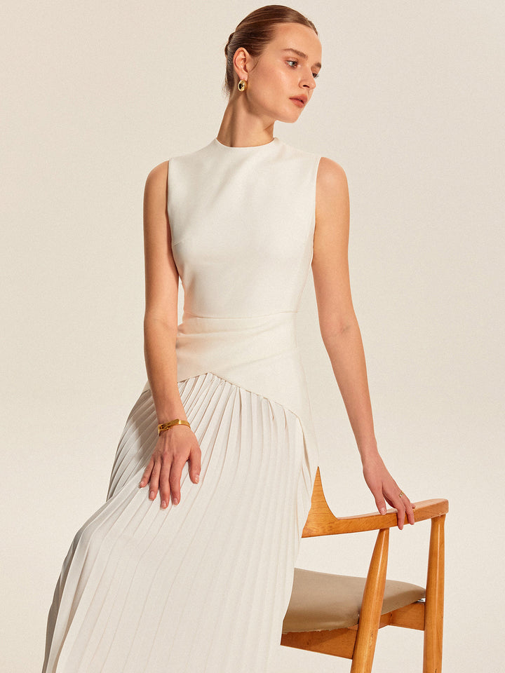 Sleeveless Pleated Dress  Liora Lane Boutique Dresses