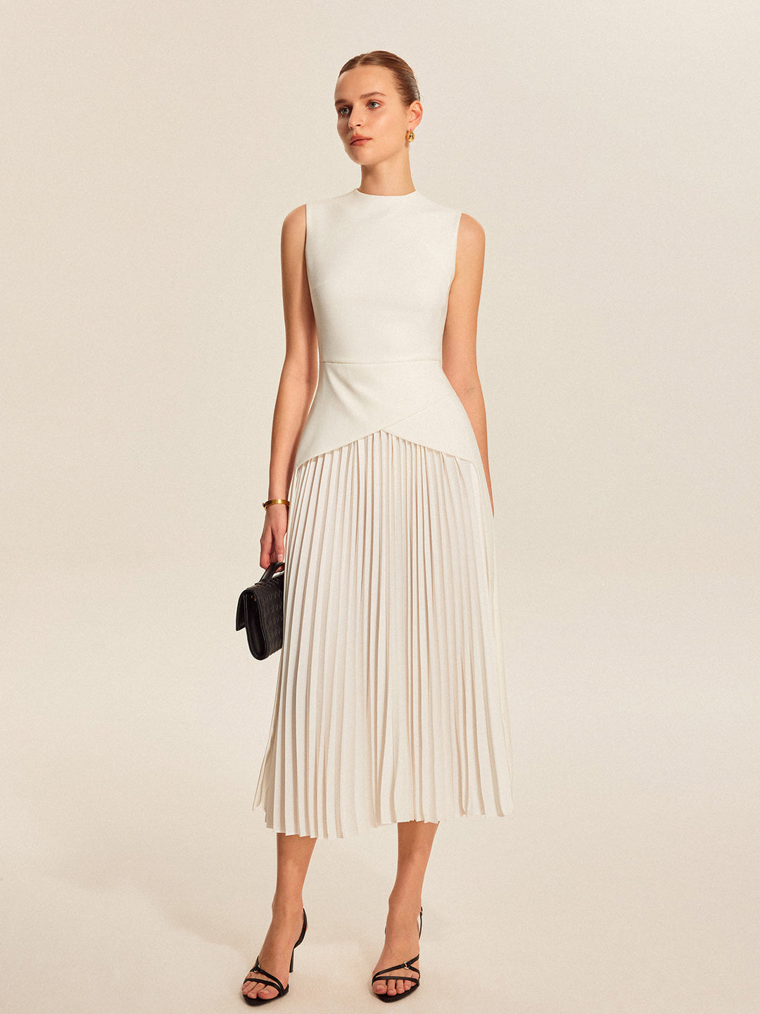 Sleeveless Pleated Dress  Liora Lane Boutique Dresses