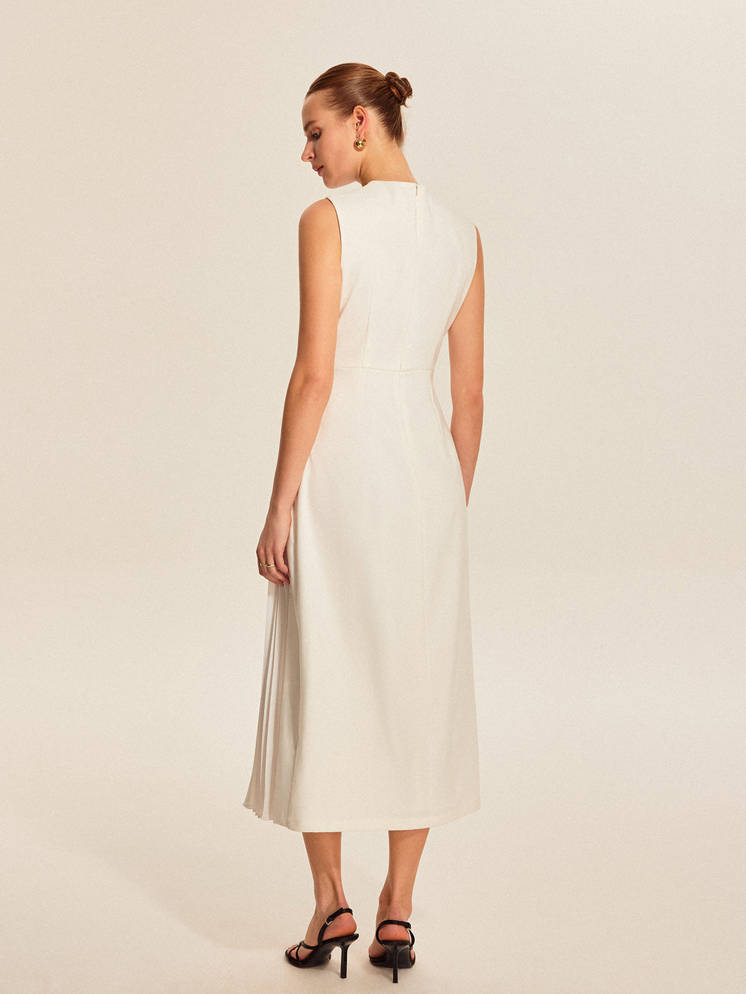 Sleeveless Pleated Dress  Liora Lane Boutique Dresses