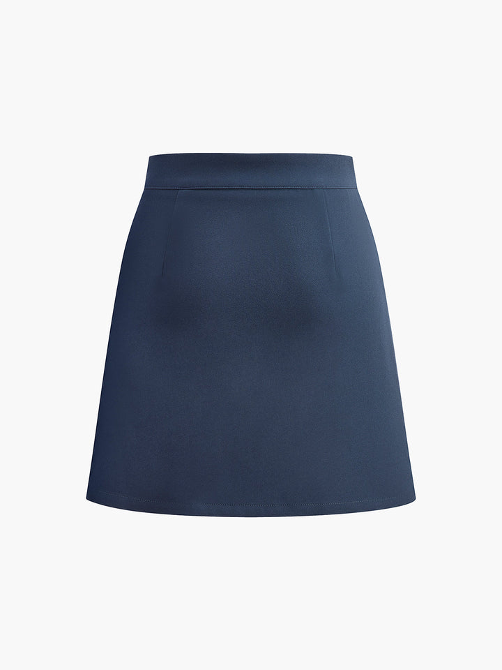 Asymmetric Layered Split Mini Skirt  Liora Lane Boutique Skirts