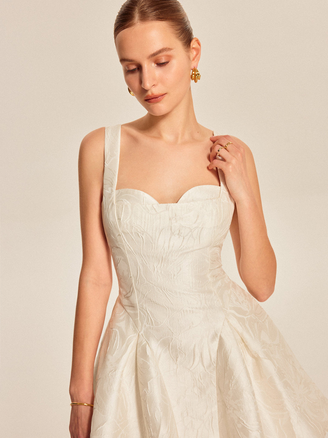 Sweetheart Neckline Flared Dress  Liora Lane Boutique Dresses