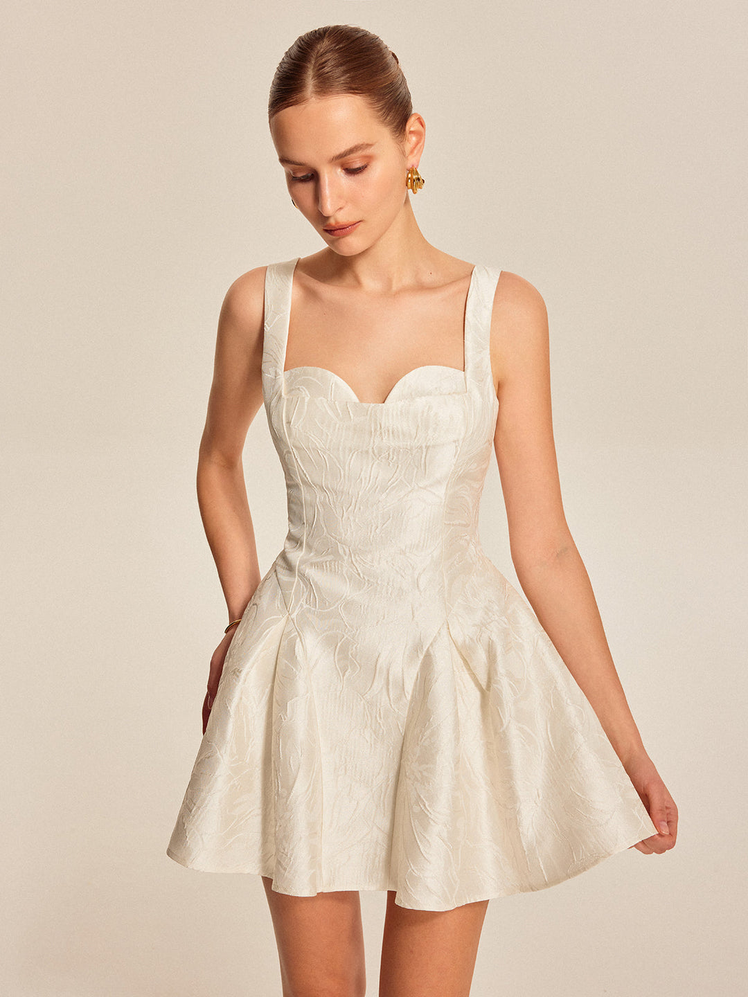 Sweetheart Neckline Flared Dress  Liora Lane Boutique Dresses