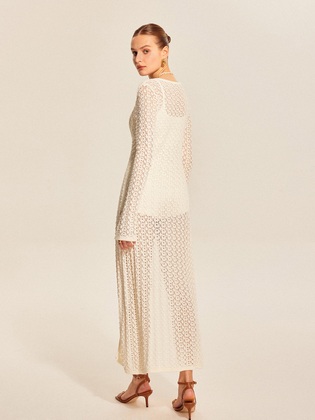 Lace Knit Metal Detail Cardigan  Liora Lane Boutique Cardigans