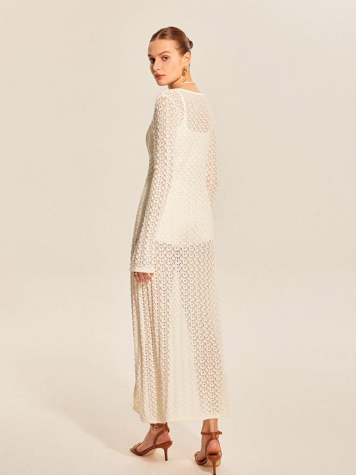 Lace Knit Metal Detail Cardigan  Liora Lane Boutique Cardigans