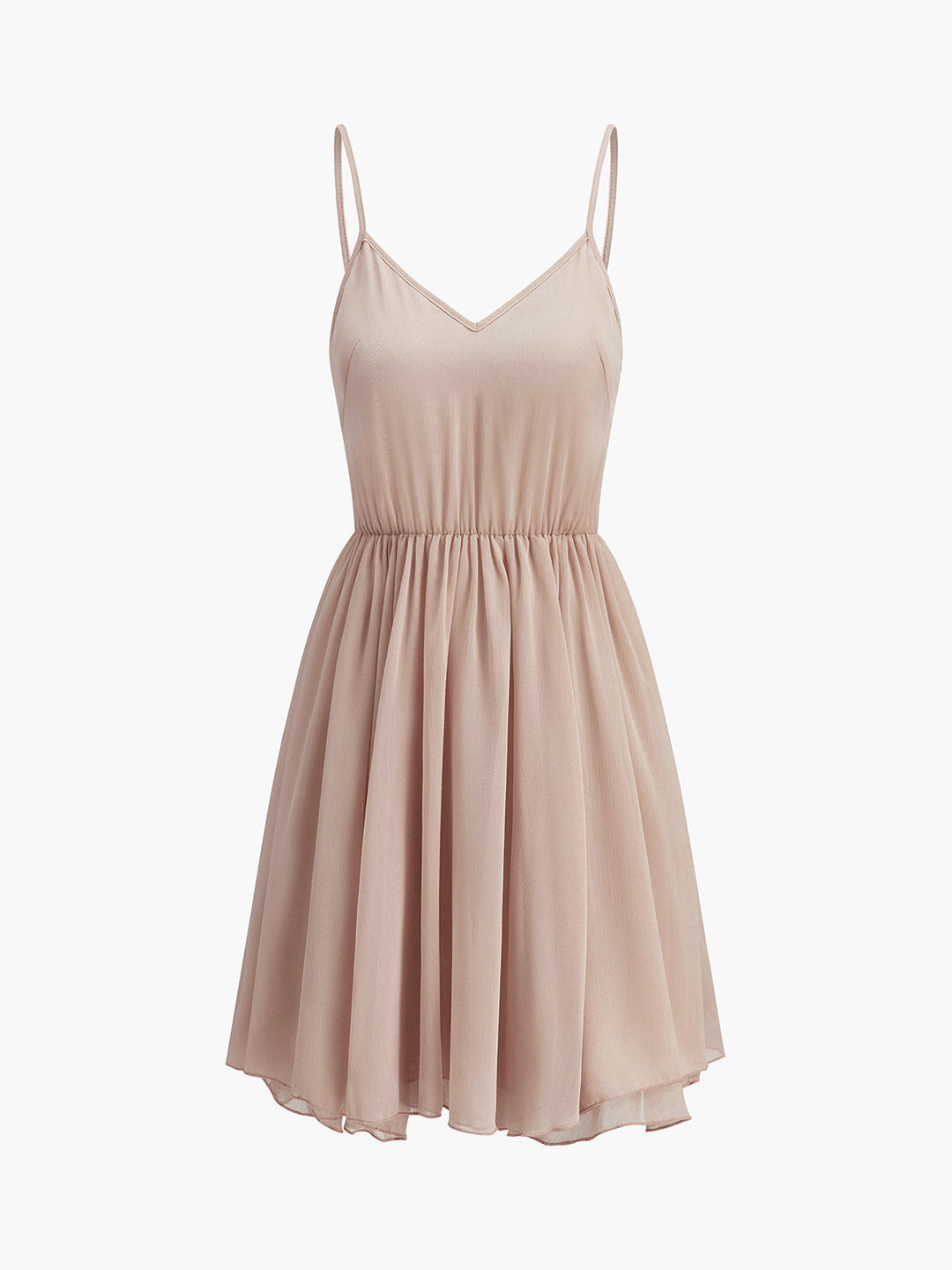 Semi-Sheer Chiffon Ruffle Dress With Outer Cape  Liora Lane Boutique Dresses
