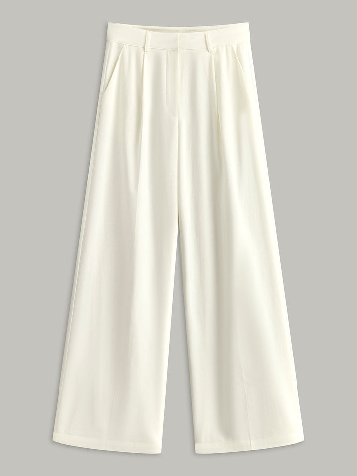 Cotton & Linen High-Waisted Pocketed Pants  Liora Lane Boutique Pants