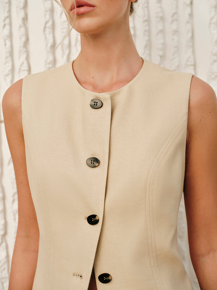Cotton & Linen Tie-Back Shorts Set  Liora Lane Boutique Short Sets