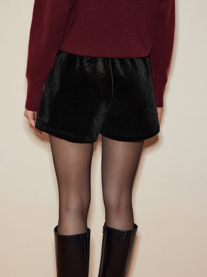 Velvet Cozy Shorts  Liora Lane Boutique Shorts