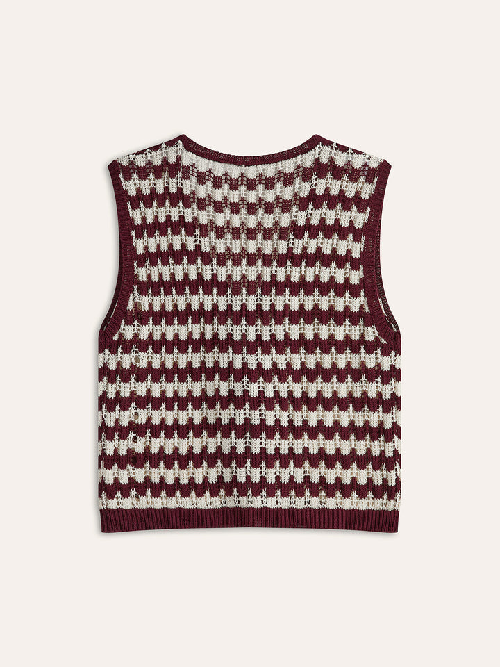 Contrast Bow-Tie Knit Top  Liora Lane Boutique Knit Tops