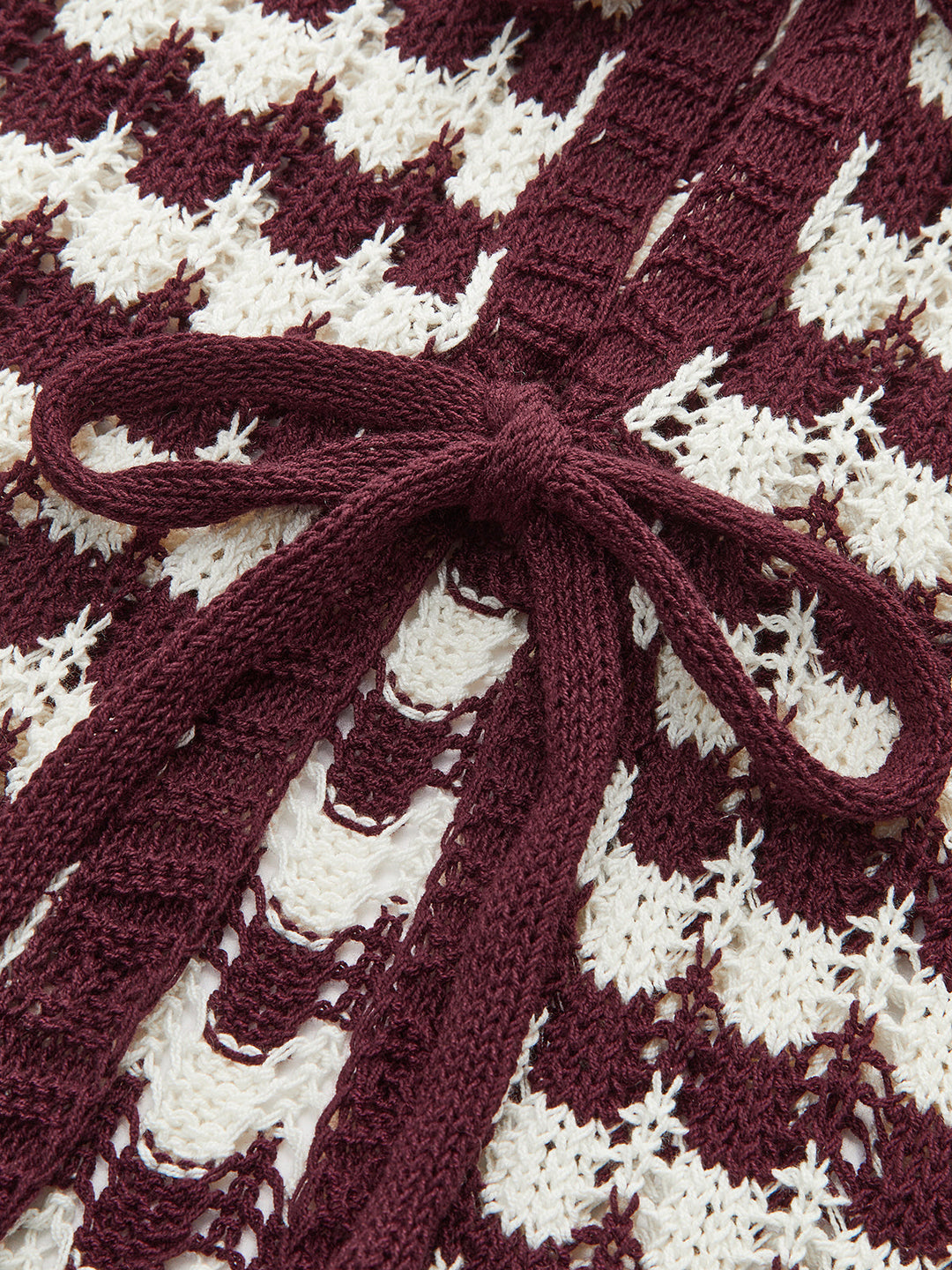 Contrast Bow-Tie Knit Top  Liora Lane Boutique Knit Tops