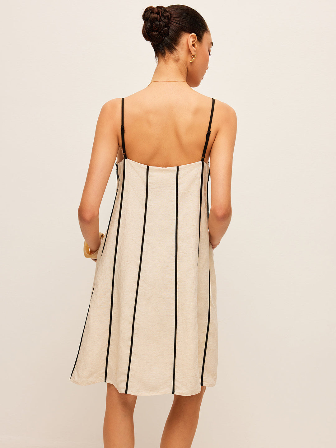 Cotton & Linen Striped Dress  Liora Lane Boutique Dresses